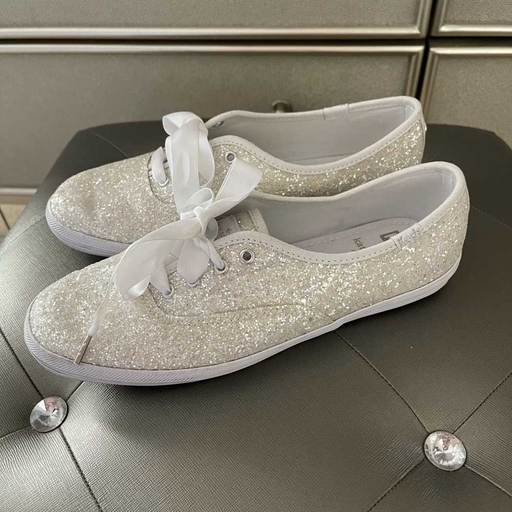 Kate Spade glitter sneakers